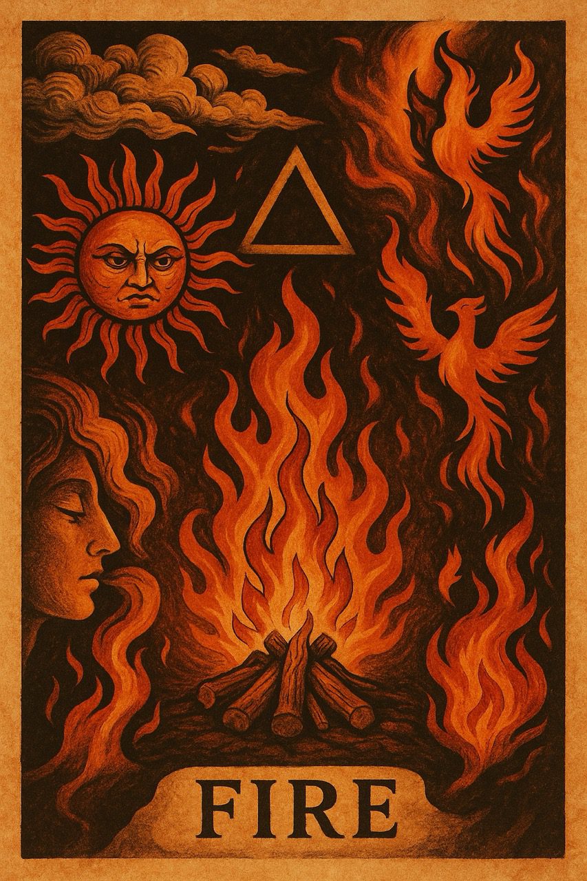 Vuur, passie, bron van leven, zon, ziel, innerlijke zekerheid